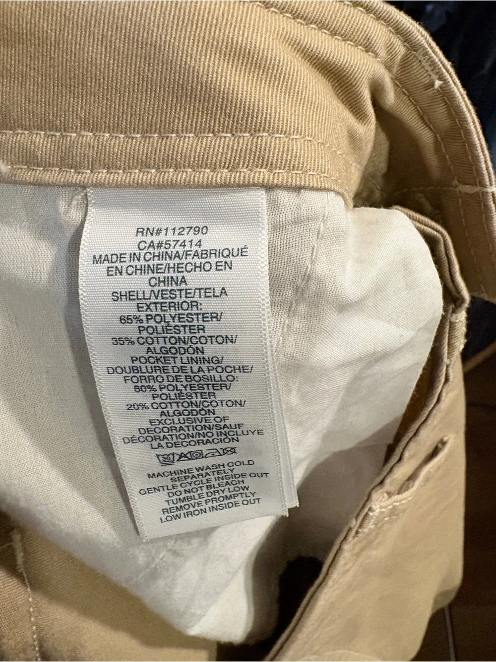 NWOT True Religion Men's Tan Cargo Pants - Classic Utility NEVER WORN